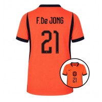 Stroje piłkarskie Holandia Frenkie de Jong #21 Koszulka Podstawowej dla damskie MŚ 2026 Krótki Rękaw